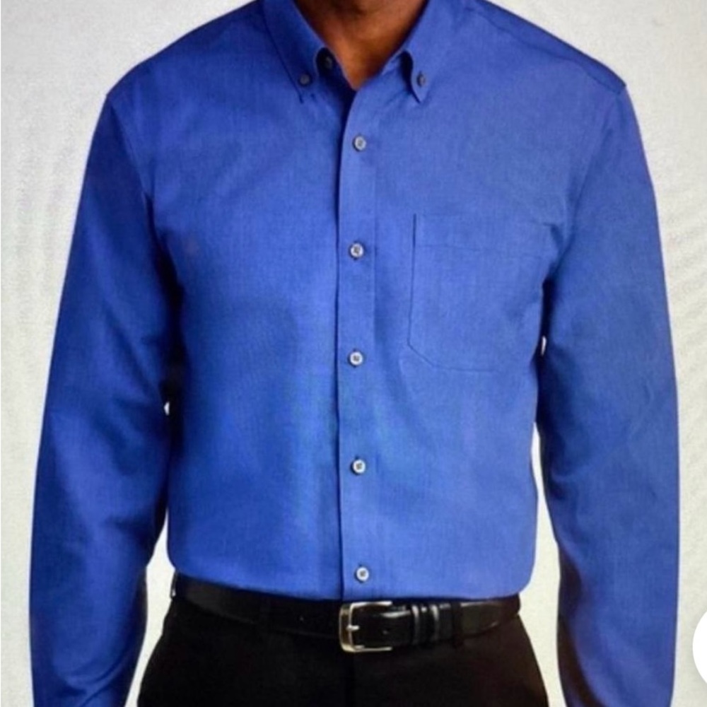 Blacker by Stanley Blacker blue button down long sleeve shirt M